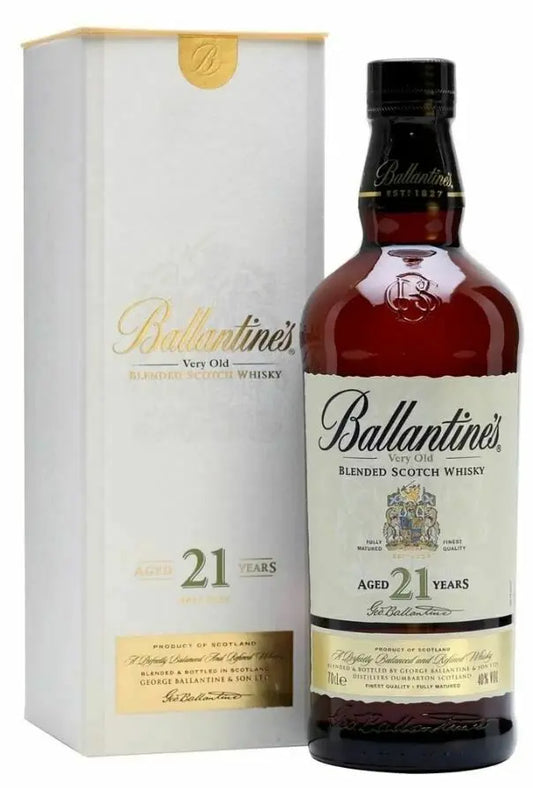 Ballantine's 21 Years Old Scotch Blended Whisky (1x70cl) - TwoMoreGlasses.com