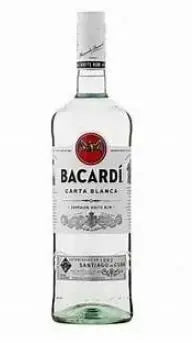 Bacardi Carta Blanca Rum (1x75cl) - TwoMoreGlasses.com