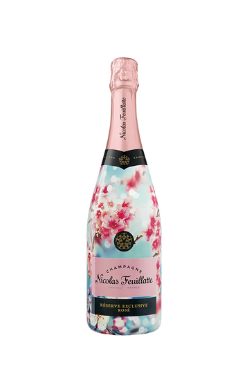 Nicolas Feuillatte Reserve Exclusive Rose Sakura Sleeve NV (1x75cl) - TwoMoreGlasses.com