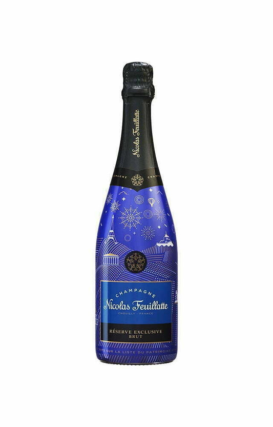 Nicolas Feuillatte Reserve Exclusive Brut Patrimoine Sleeve NV (1x75cl) - TwoMoreGlasses.com