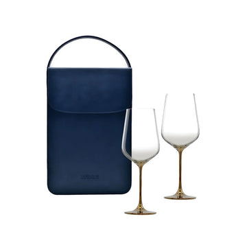 Lucaris Prestige Toast Navy Set (2x77cl) - TwoMoreGlasses.com