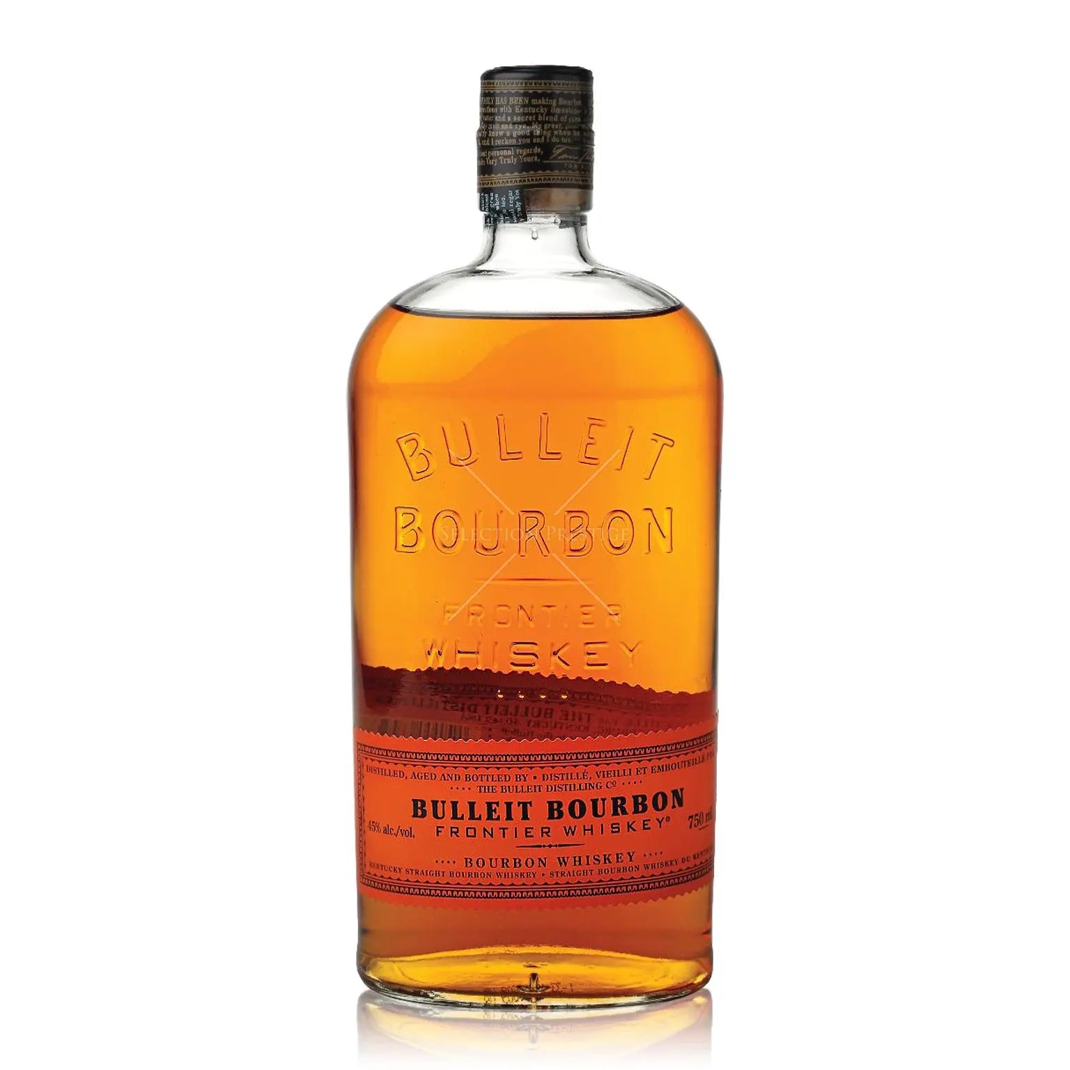 Bulleit Bourbon Frontier - litre (1x100cl) - TwoMoreGlasses.com