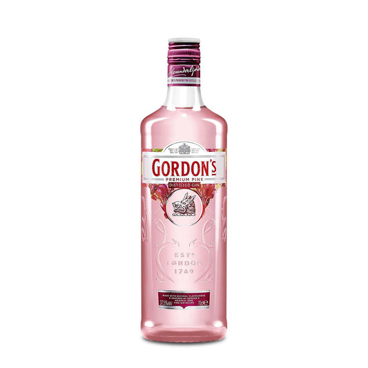 Gordon's Premium Pink Distilled Gin (1x70cl) - TwoMoreGlasses.com