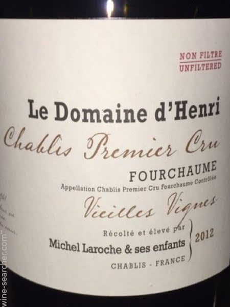 Le Domaine d'Henri Chablis Chablis 1er Cru Fourchaume Heritage 2014 (1x75cl) - TwoMoreGlasses.com