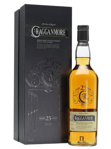 Cragganmore 25 Year Old Natural Cask Strength 51.4% (1x70cl) - TwoMoreGlasses.com