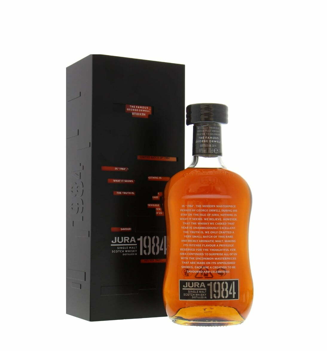 Isle of Jura The Famous George Orwell 30 Year Old 44% 1984 (1x70cl) - TwoMoreGlasses.com
