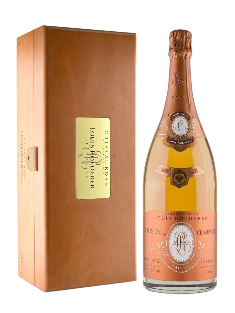 Louis Roederer Cristal Rose 2000 - with Gift box (1x75cl) - TwoMoreGlasses.com