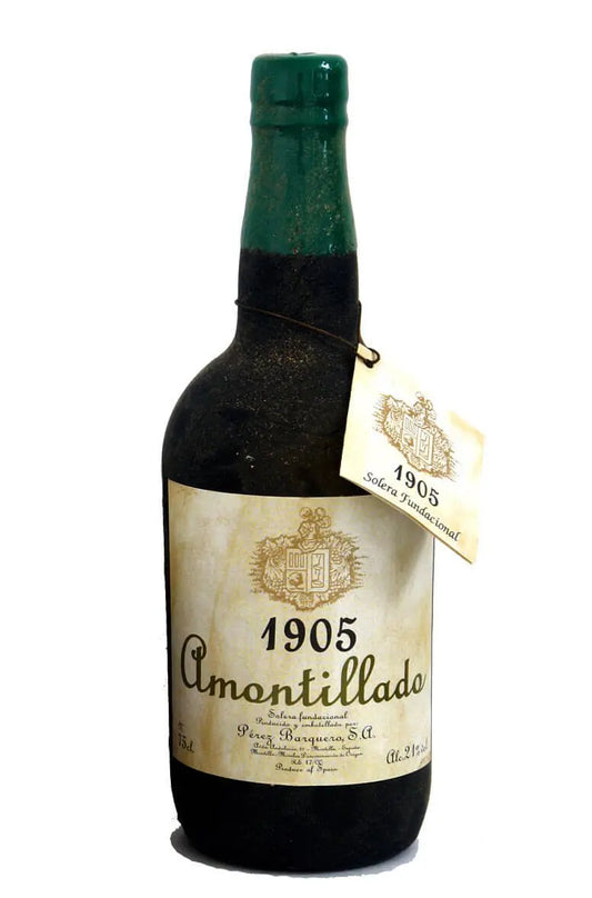 Amontillado 1905 Solera Fundacional NV, Perez Barquero (1x75cl) - TwoMoreGlasses.com