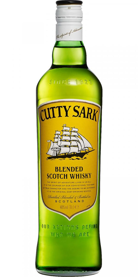 Cutty Sark Blended Scotch Whisky 40% (1x100cl) - TwoMoreGlasses.com