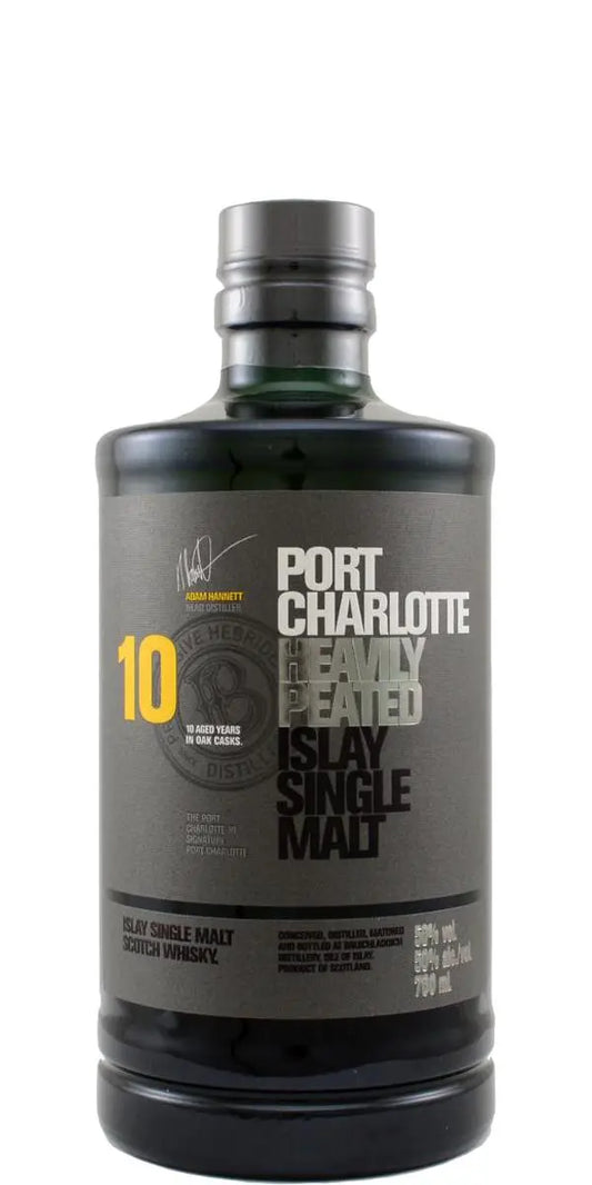 Bruichladdich Port Charlotte 10 Year Old (1x70cl) - TwoMoreGlasses.com