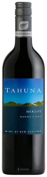 Tahuna Merlot 2019, Hawke's Bay (1x75cl) - TwoMoreGlasses.com