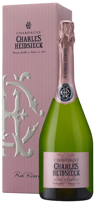 Charles Heidsieck Rose Reserve in Gift Box NV (1x75cl) - TwoMoreGlasses.com