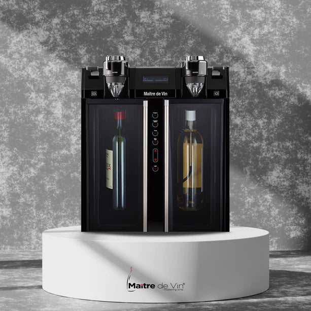 MAITRE DE VIN® SMART MULTI-FUNCTION WINE COOLER AND DISPENSER - TwoMoreGlasses.com