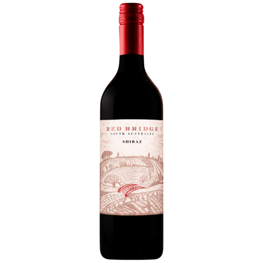 Red Bridge Shiraz 2022 (1x75cl) - TwoMoreGlasses.com