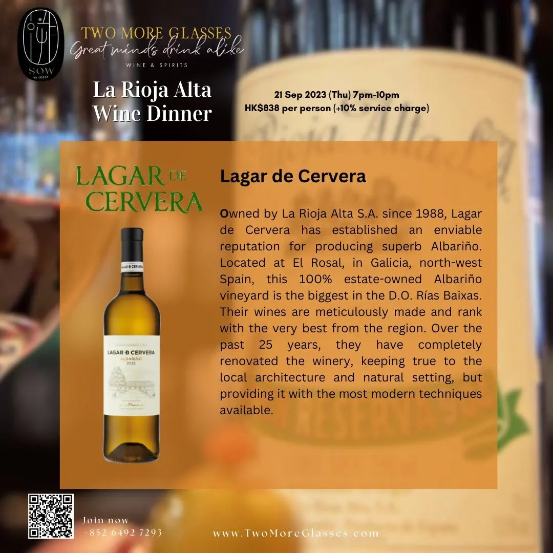 [Wine Dinner] La Rioja Alta Wine Dinner (SOW 21-Sep) - TwoMoreGlasses.com
