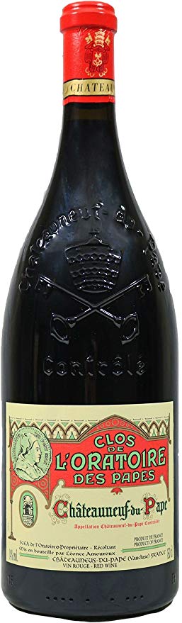 Clos de L Oratoire des Papes Chateauneuf du Pape Rouge 2014 (1x300cl) - TwoMoreGlasses.com