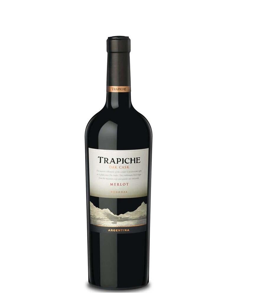 Trapiche Oak Cask Merlot 2021 (1x75cl) - TwoMoreGlasses.com