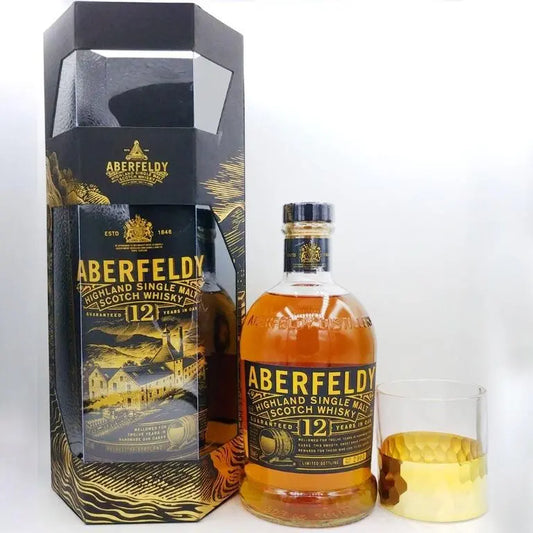 Aberfeldy 12 Years Old Single Malt Scotch Whisky Glass Gift Pack (1x70cl) - TwoMoreGlasses.com