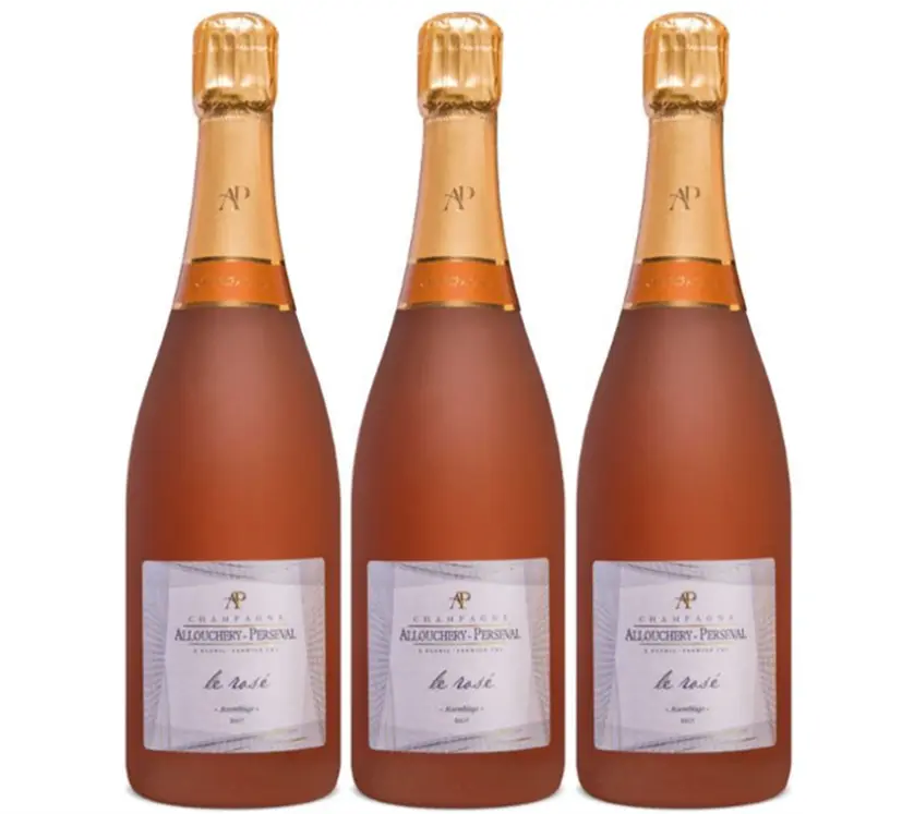Allouchery Perseval Champagne 1er Cru Rose Brut (3x75cl) - TwoMoreGlasses.com