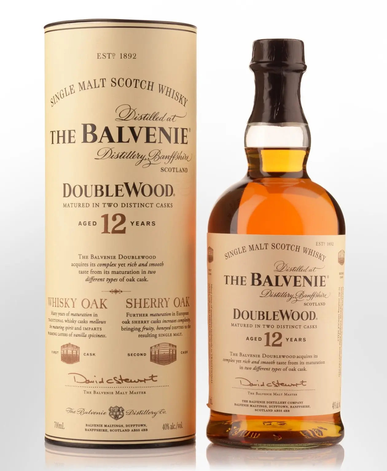 Balvenie DoubleWood 12 Year Old (1x70cl) - TwoMoreGlasses.com