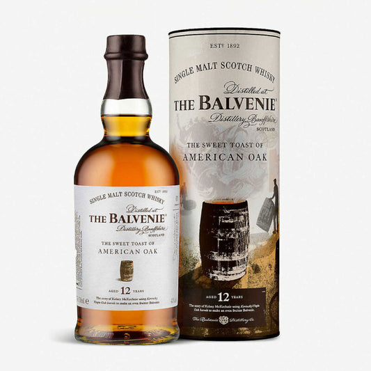 The Balvenie 12 Years Old Stories Series Single Malt Whisky - The Sweet Toast of American Oak (1x70cl) - TwoMoreGlasses.com