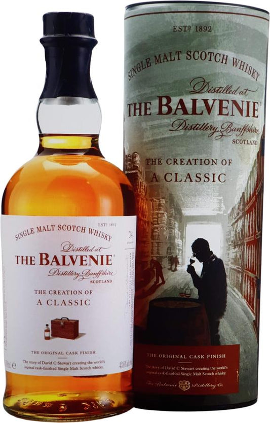 The Balvenie The Creation of a Classic Original Cask Finish Single Malt Whisky (1x70cl) - TwoMoreGlasses.com