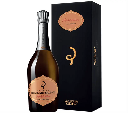 Billecart Salmon Brut Rose Cuvee Elizabeth Salmon 2008 with Giftbox (1x150cl) - TwoMoreGlasses.com
