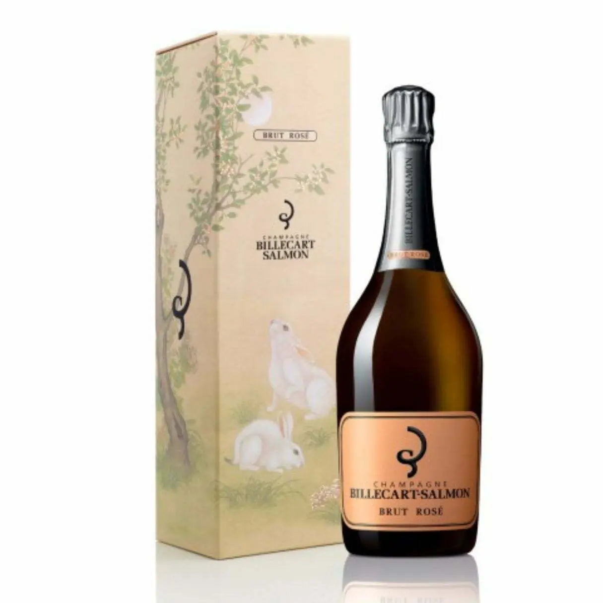 Billecart Salmon Brut Rose NV "Year Of Rabbit" Gift Box (Limited Edition) (1x75cl) - TwoMoreGlasses.com