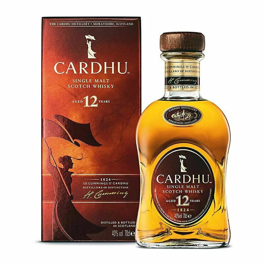 Cardhu 12 Years Single Malt Scotch Whisky (1x70cl) - TwoMoreGlasses.com