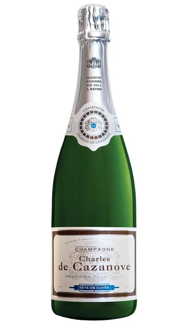 Charles de Cazanove Blanc de Blancs NV (1x75cl) - TwoMoreGlasses.com