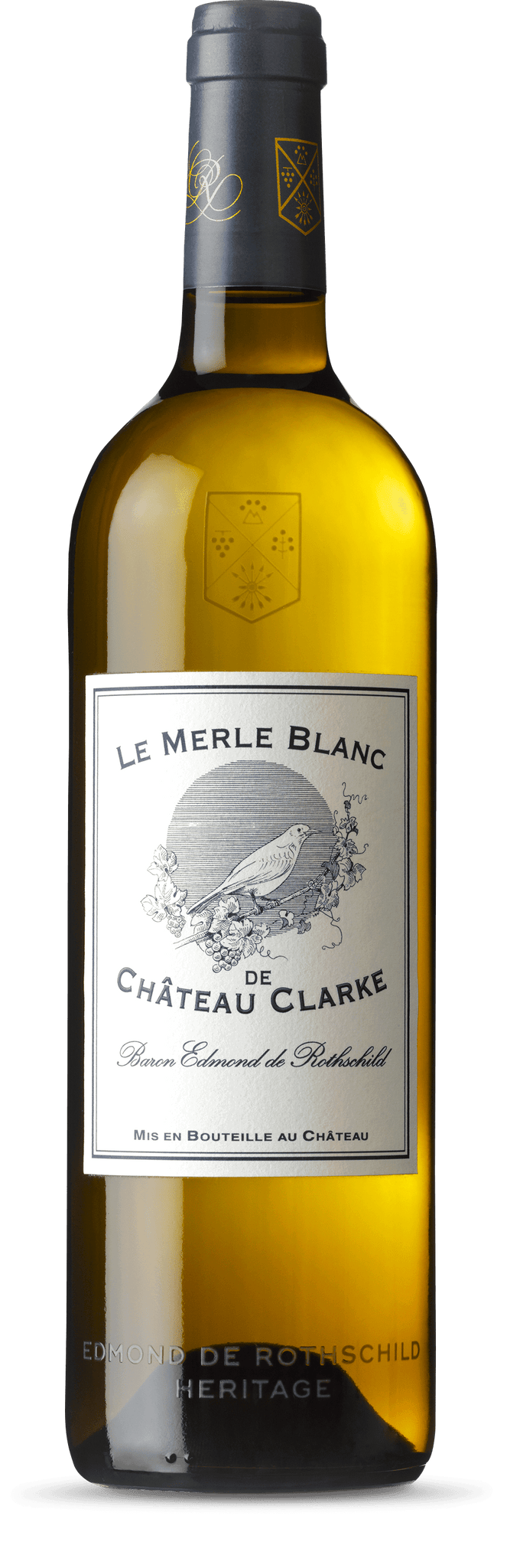 Edmond de Rothschild Heritage Le Merle Blanc de Chateau Clarke Bordeaux AOC 2021 (1x75cl) - TwoMoreGlasses.com