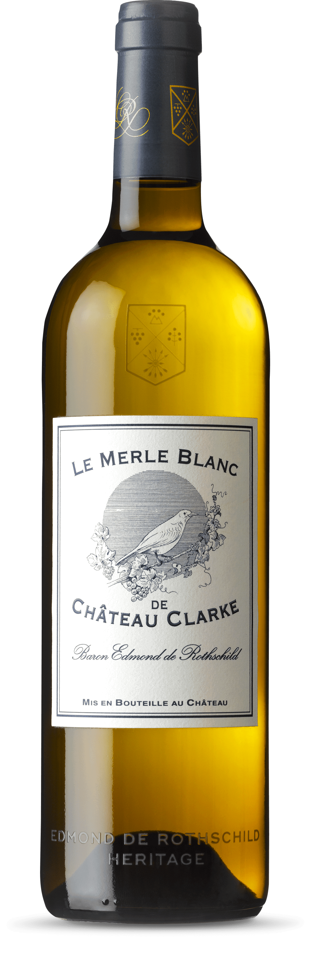 Edmond de Rothschild Heritage Le Merle Blanc de Chateau Clarke Bordeaux AOC 2021 (1x75cl) - TwoMoreGlasses.com