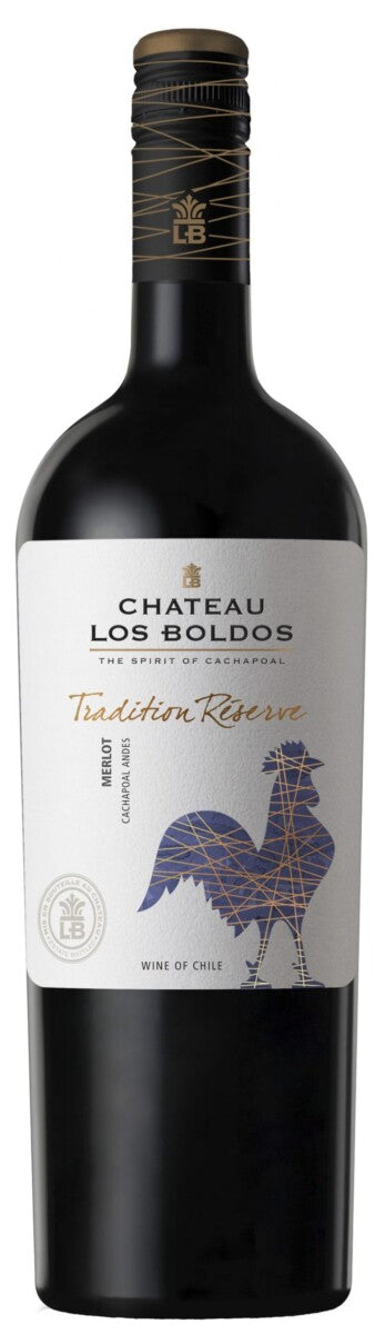 Chateau Los Boldos Tradition Reserve Merlot 2021 (1x75 cl) - TwoMoreGlasses.com