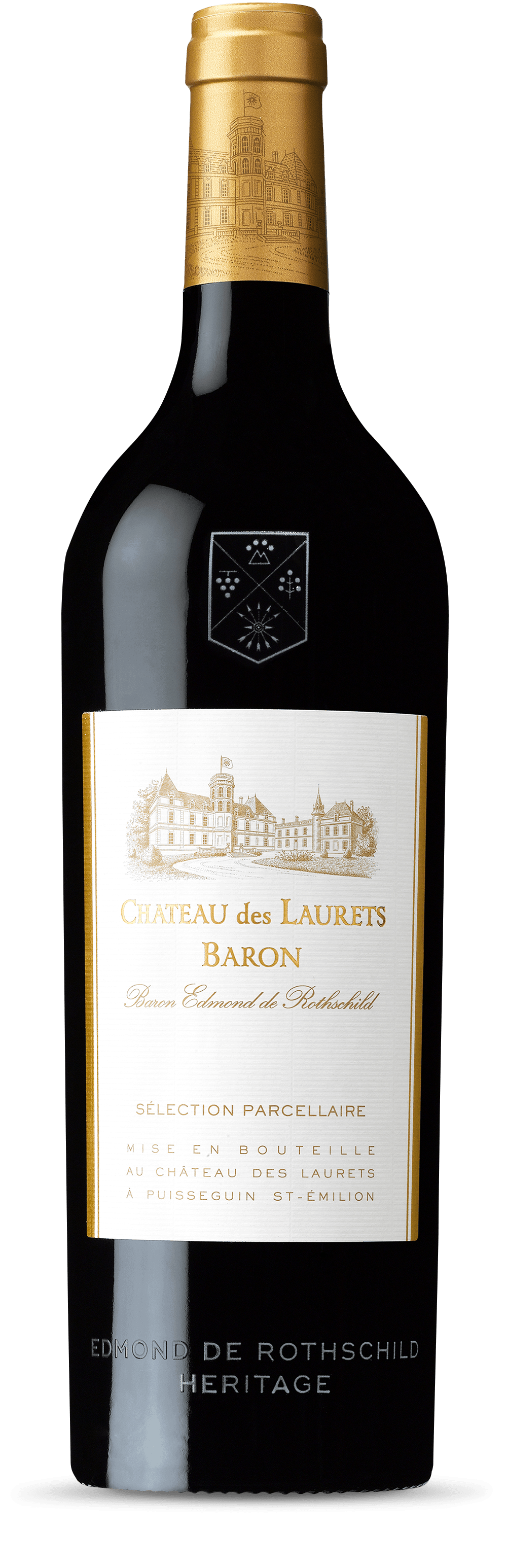Edmond de Rothschild Heritage Chateau des Laurets Baron 2015 (1x75cl) - TwoMoreGlasses.com