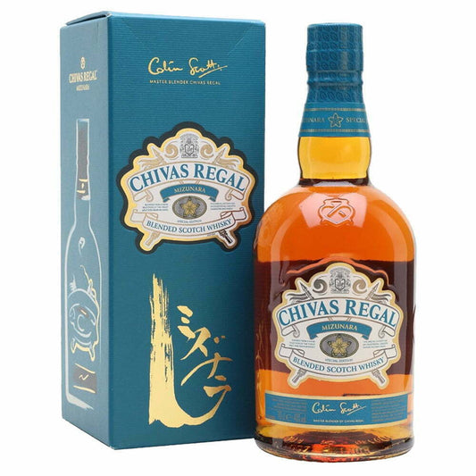 Chivas Regal Mizunara Blended Scotch Whisky (1x70cl) - TwoMoreGlasses.com