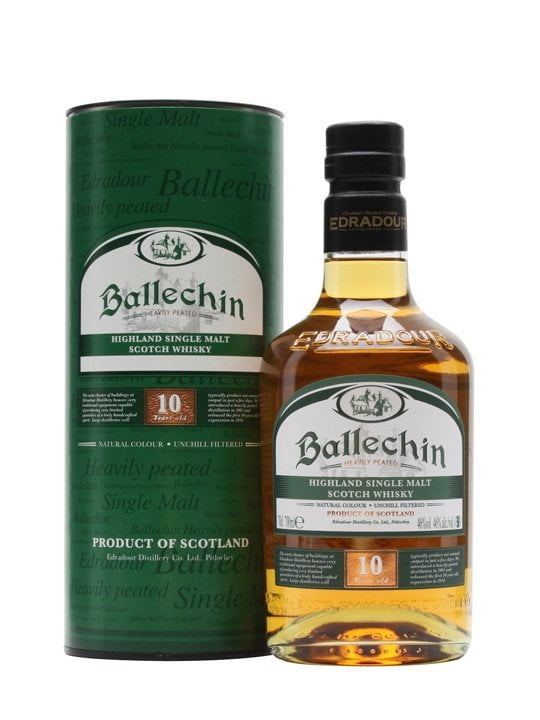 Edradour Ballechin 10 Year Old Heavily Peated Whisky (1x70cl) - TwoMoreGlasses.com