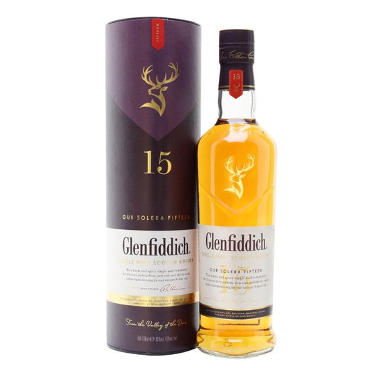 Glenfiddich 15 Years Old Single Malt Whisky (1x70cl) - TwoMoreGlasses.com