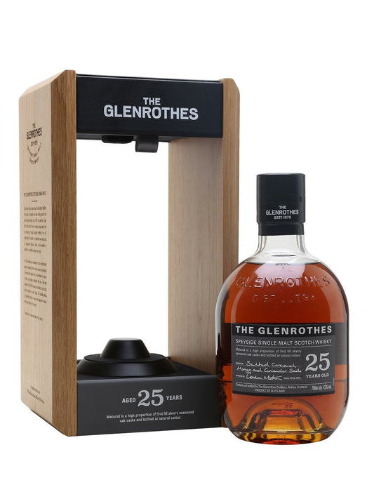 Glenrothes 25 Year Old Single Malt Scotch Whisky (1x70cl) - TwoMoreGlasses.com