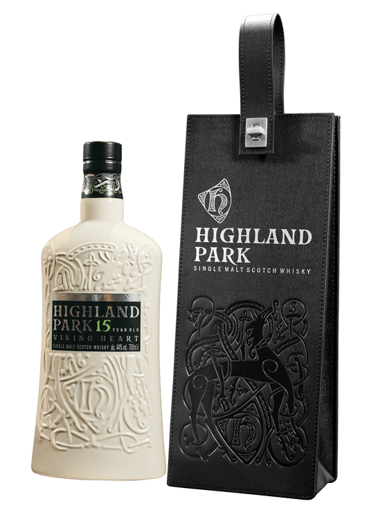Highland Park 15 Years Old Viking Heart Single Malt Whisky (Ceramic Bottle) (1x70cl) - TwoMoreGlasses.com