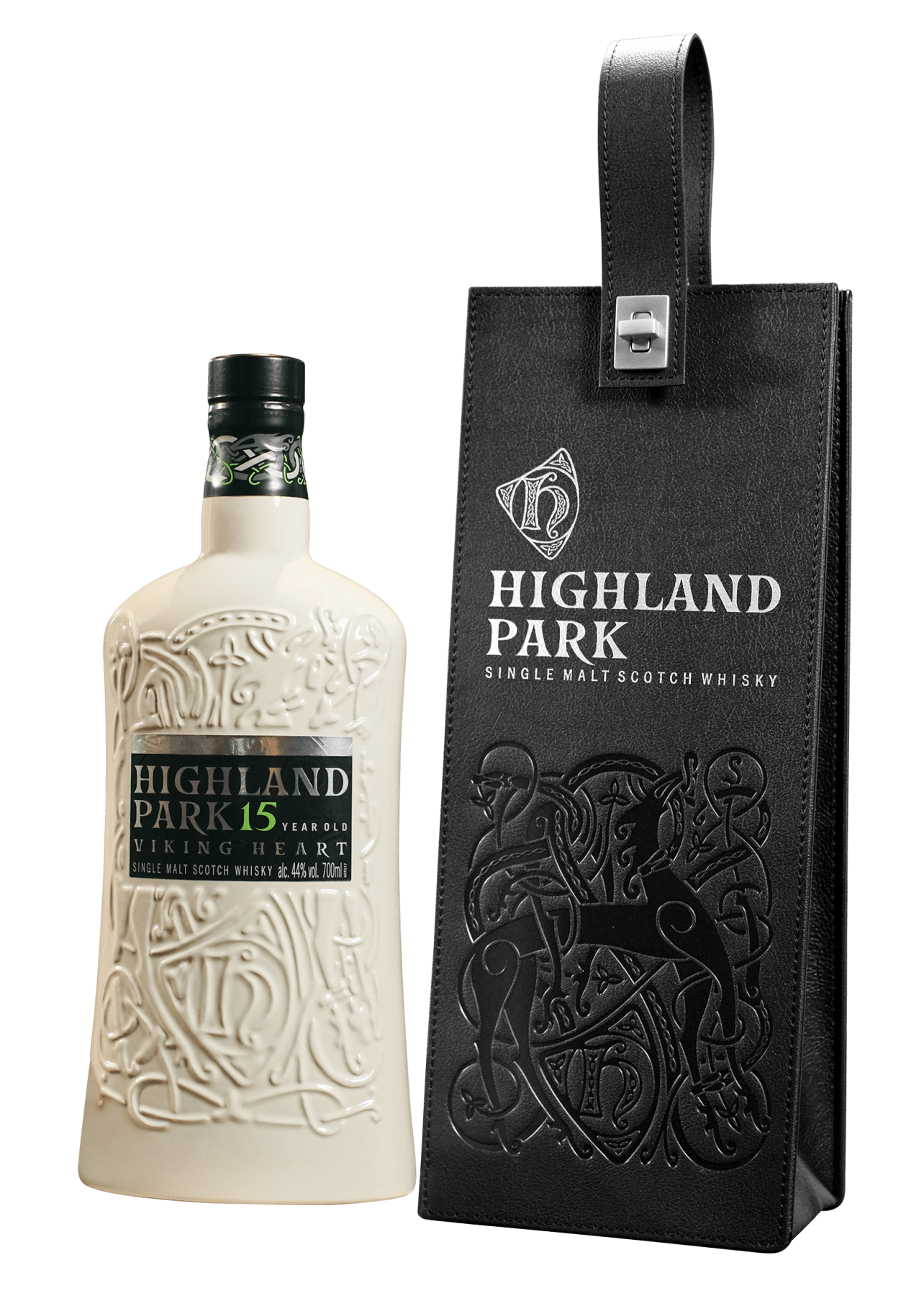 Highland Park 15 Years Old Viking Heart Single Malt Whisky (Ceramic Bottle) (1x70cl) - TwoMoreGlasses.com