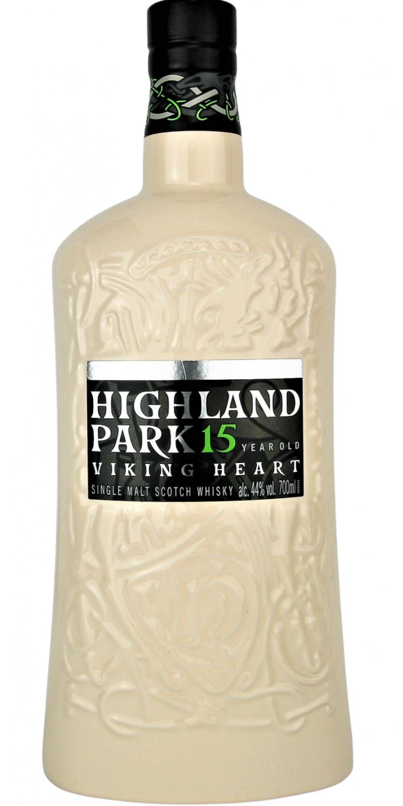 Highland Park 15 Years Old Viking Heart Single Malt Whisky (Ceramic Bottle) (No bag) (1x70cl) - TwoMoreGlasses.com