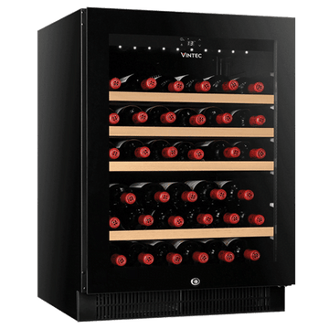Vintec Noir Series Single Temperature Zone Wine Cabinet VWS050SBA-X (40 Bottles) - TwoMoreGlasses.com