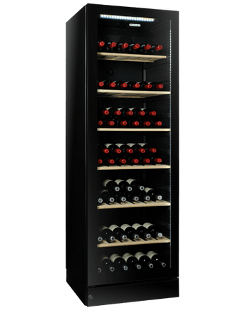 Vintec Noire Series Single or Multi Temperature Zone Wine Cabinet V190SG2EBK (120 Bottles) - TwoMoreGlasses.com