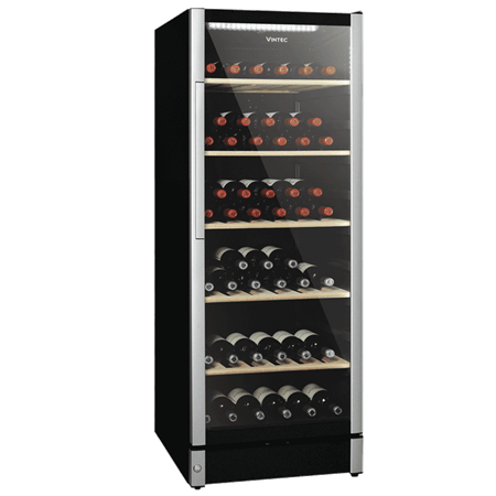Vintec Allure Series Single or Multi Temperature Zone Wine Cabinet VWM122SAA-X (90 Bottles) - TwoMoreGlasses.com