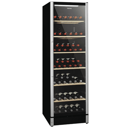 Vintec Allure Series Single or Multi Temperature Zone Wine Cabinet VWM155SAA-X (120 Bottles) - TwoMoreGlasses.com