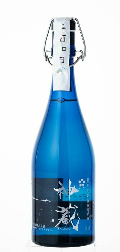 Matsui Brewery - Kagura Blue Junmai Karakuchi Muroka Genshu ?? ? ???? ????? (1x72cl) - TwoMoreGlasses.com