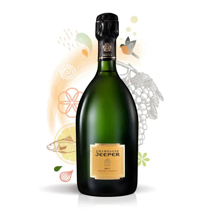 Champagne Jeeper Brut Grande Reserve (1x75cl) - TwoMoreGlasses.com