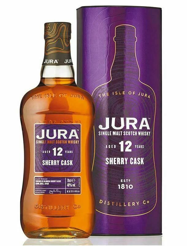 Jura 12 Year Old Sherry Cask (1x70cl) - TwoMoreGlasses.com