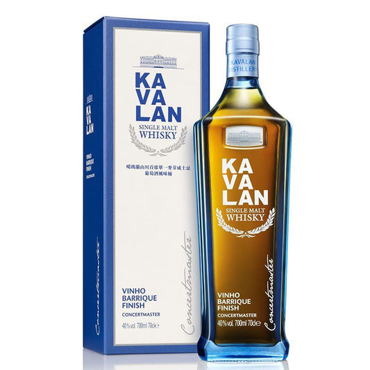 Kavalan Concertmaster Vinho Barrique Finish Single Malt Whisky (1x70cl) - TwoMoreGlasses.com