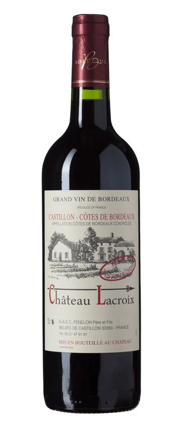 Petit Chateau Chateau Lacroix 2016 Castillon Cotes de Bordeaux (1x75cl) - TwoMoreGlasses.com